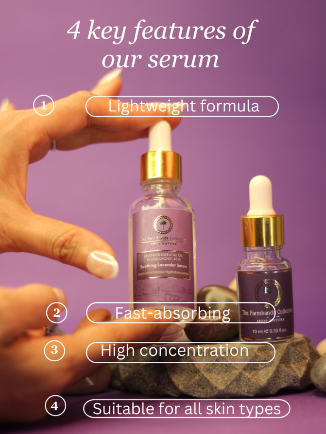 Lavender Face Serum - Soothing Lavender Elixir, Serum for face