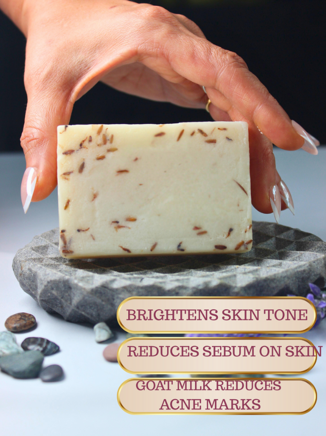Lavender Goat Milk Soap - Kashmir's Crafted Soap Bar