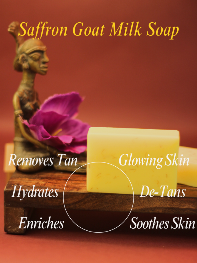 Saffron Goat Milk Soap ~ Kashmir's Crafted Soap Bar